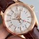 Replica Swiss Omega Seamaster GMT 150M Watch Rose Gold White Dial (4)_th.jpg